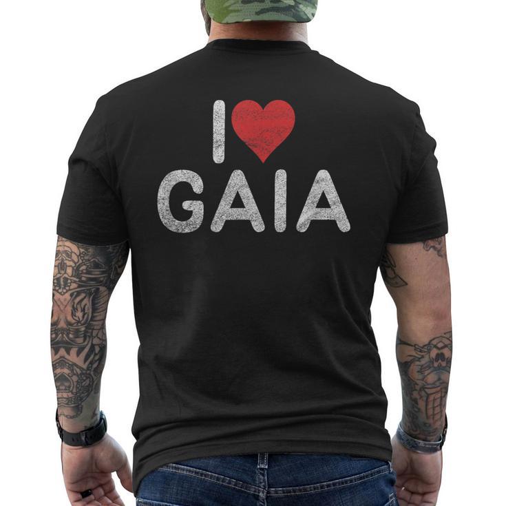 アイ・ラヴ・ガイア メンズTシャツ バックプリント
