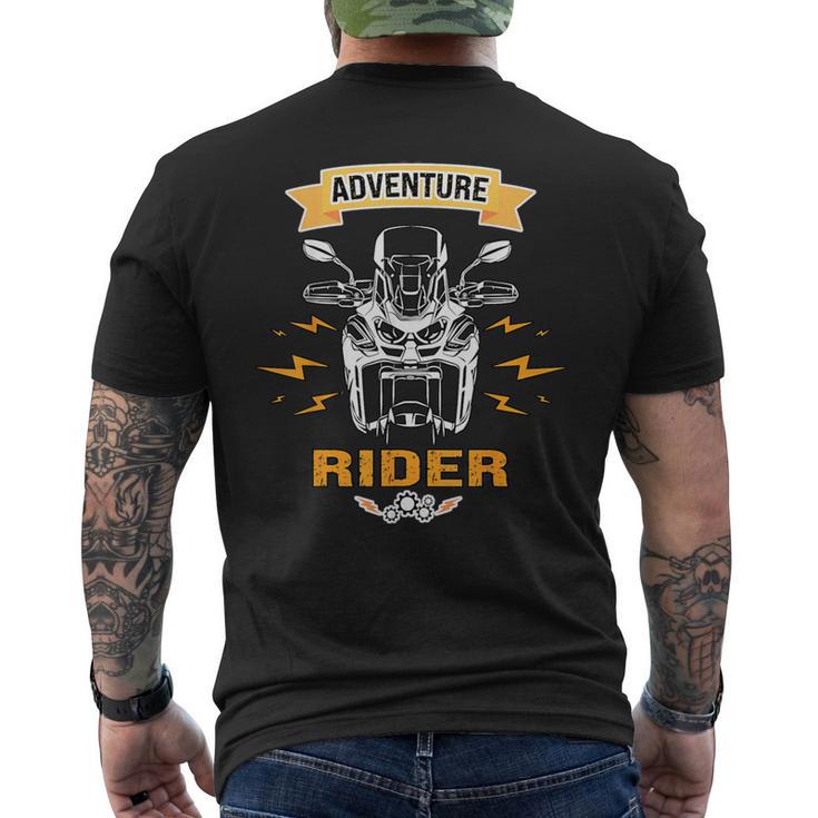 アドベンチャー ライダー オフロード バイカー Adv トラベル Crf エディション トリップ メンズTシャツ バックプリント
