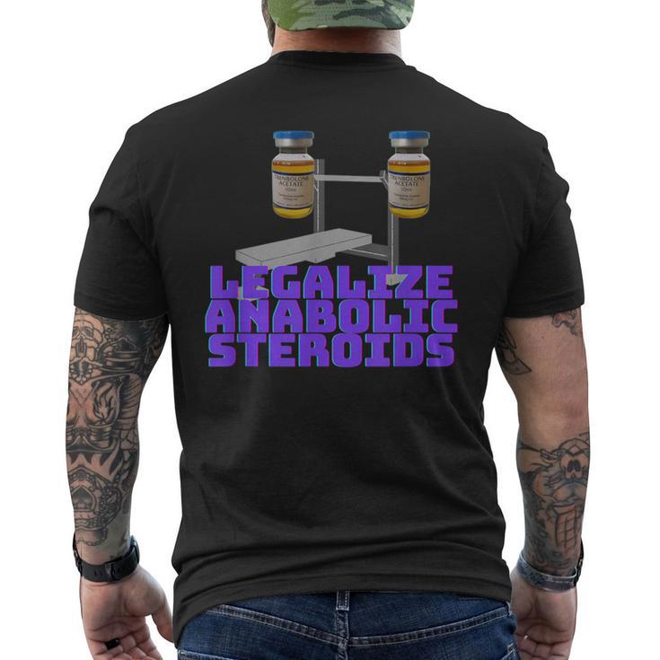 アナボリックステロイドを合法化 メンズTシャツ バックプリント
