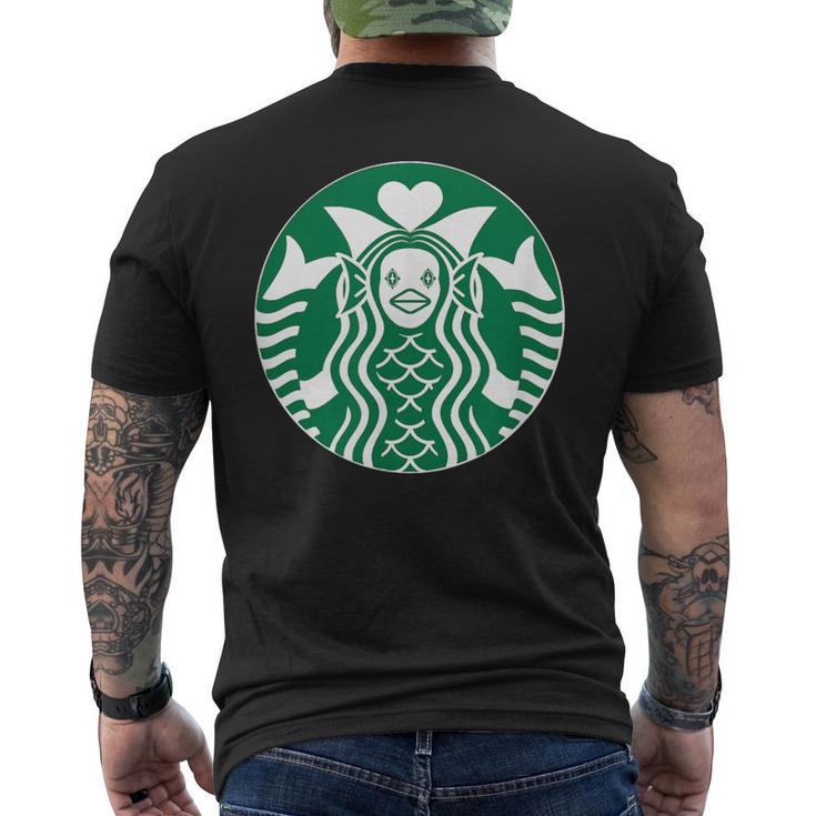 アマビエ 日本の妖怪人魚から保護。 メンズTシャツ バックプリント