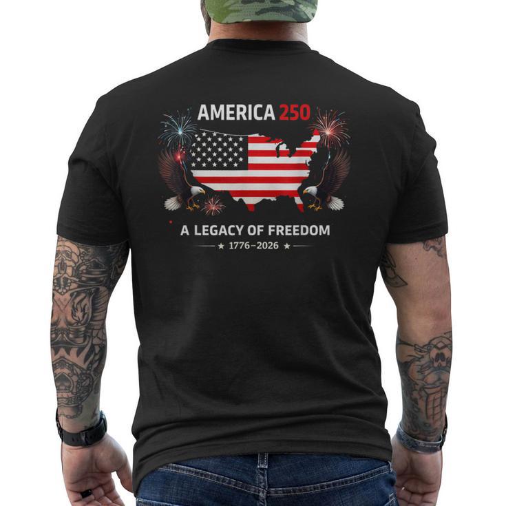 アメリカ250周年記念 アメリカ 250 アメリカ 250歳の誕生日 メンズTシャツ バックプリント