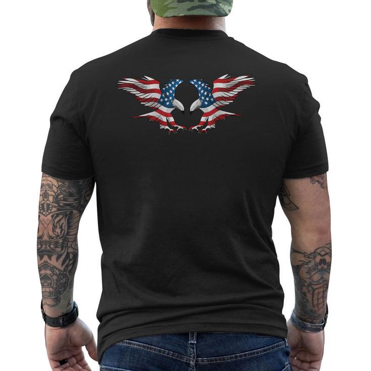 アメリカンイーグルから服 米国旗 メンズ 愛国的な メンズTシャツ バックプリント
