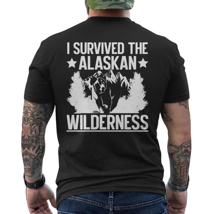 アラスカの荒野を生き延びたアラスカ 長袖tシャツ メンズTシャツ バックプリント