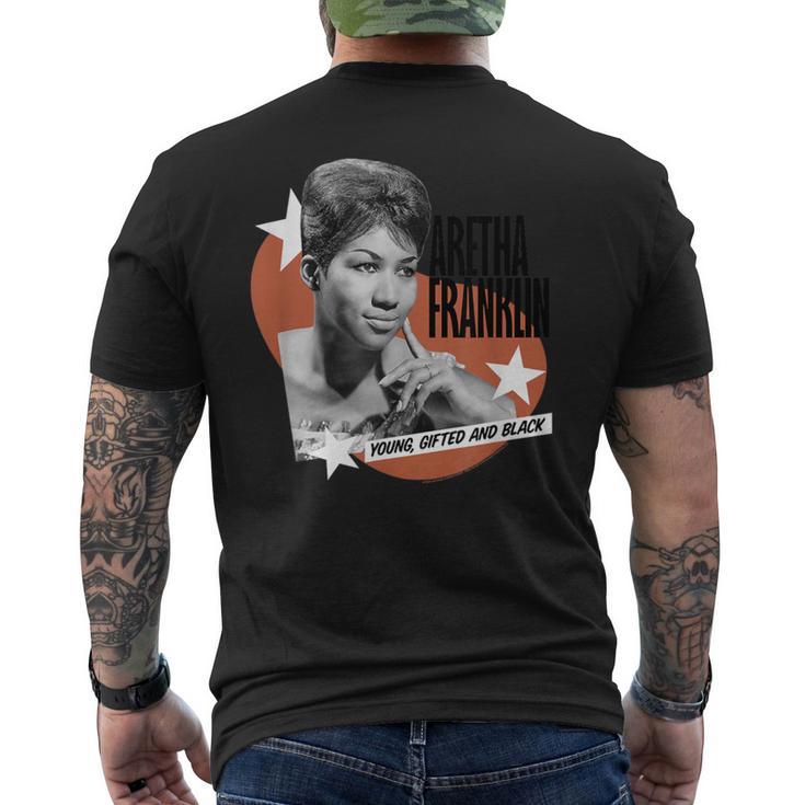 アレサ・フランクリン・ヤング・ギフテッド・アンド・ブラック・レトロ・フォト メンズTシャツ バックプリント