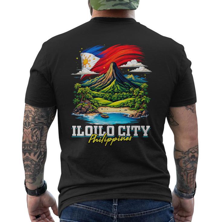 イロイロ市 フィリピン お土産 フィリピン国旗 メンズTシャツ バックプリント