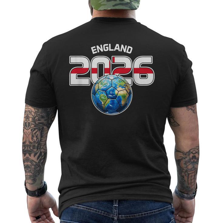 イングランド 2026 ワールドサッカー メンズTシャツ バックプリント