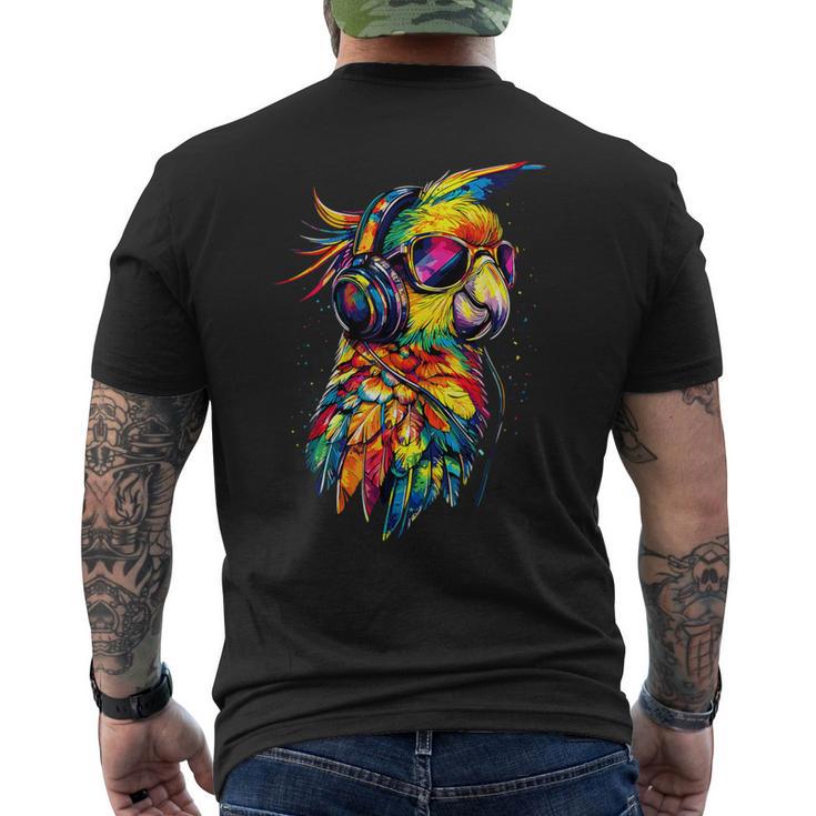インコ コンゴウインコ オウム愛好家 甘いインコ メンズTシャツ バックプリント