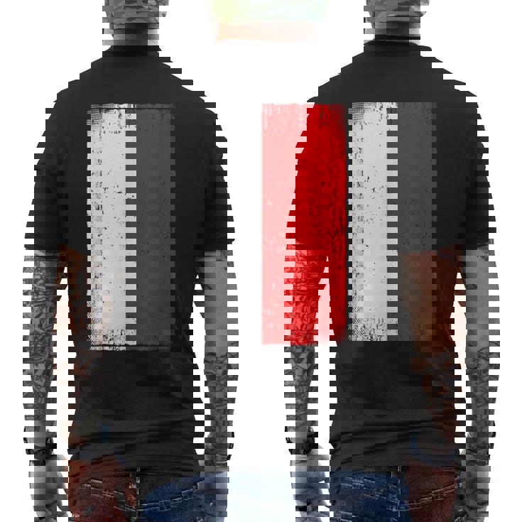 インドネシア国旗 インドネシア メンズTシャツ バックプリント