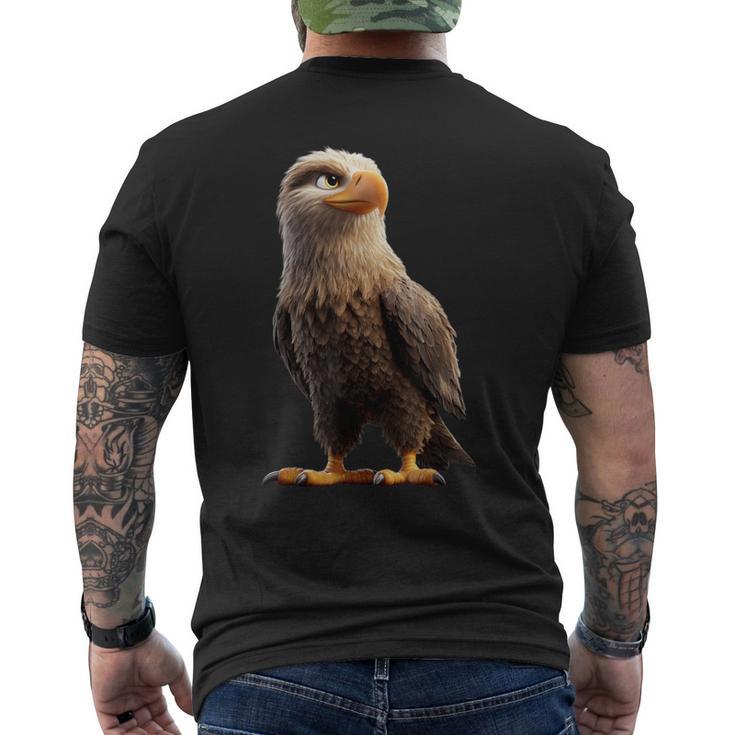 イーグル ハクトウワシ イヌワシ オジロワシ ワシ ワシ メンズTシャツ バックプリント