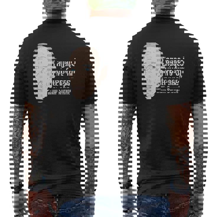 ウィリアム・バロウズ ビート詩人の名言 ビートジェネレーション メンズTシャツ バックプリント