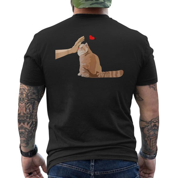 エキゾチックショートヘア猫エキゾチックショートヘア メンズTシャツ バックプリント