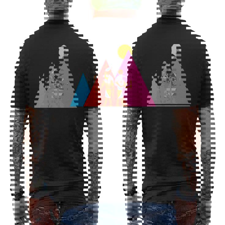 エジプトのピラミッド I エジプトの神々 考古学 エジプト 長袖tシャツ メンズTシャツ バックプリント