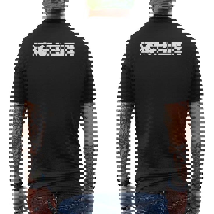 エリートではありません 長袖tシャツ メンズTシャツ バックプリント