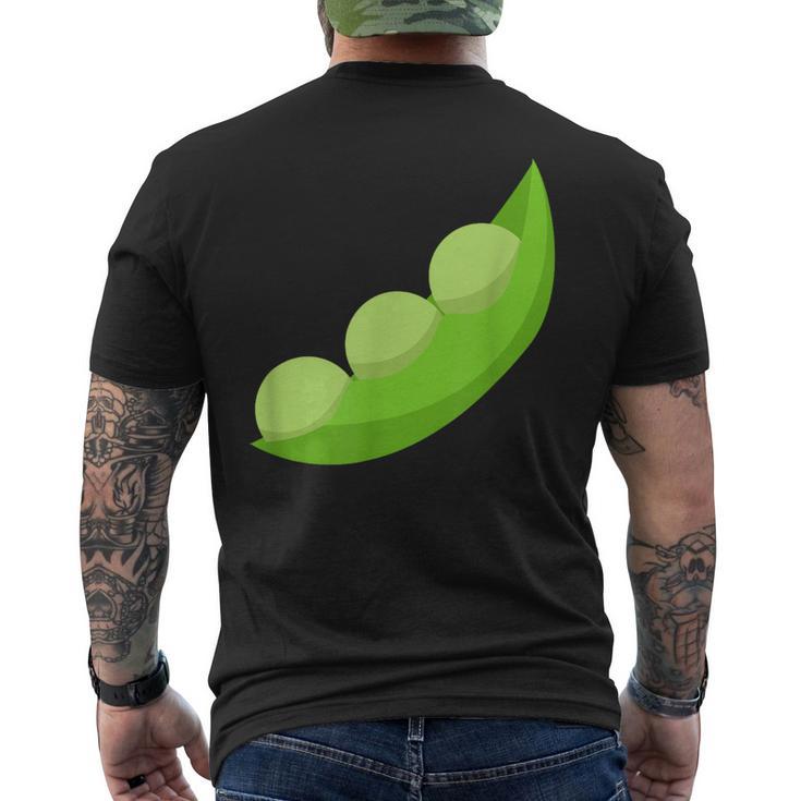 エンドウ豆のさや メンズTシャツ バックプリント