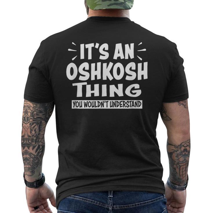 オシュコシュ旅行好きにはわからないこと メンズTシャツ バックプリント