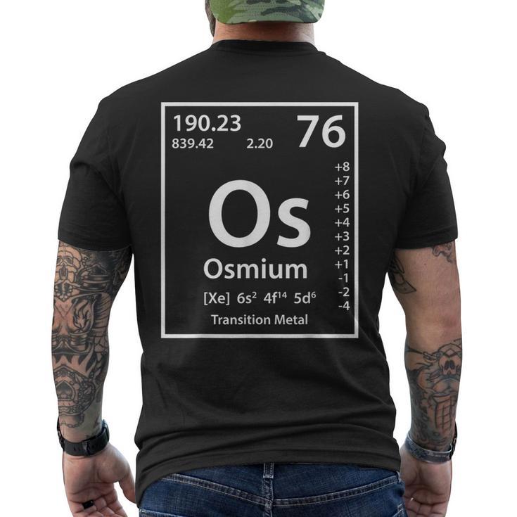 オスミウムエレメント ホワイト メンズTシャツ バックプリント