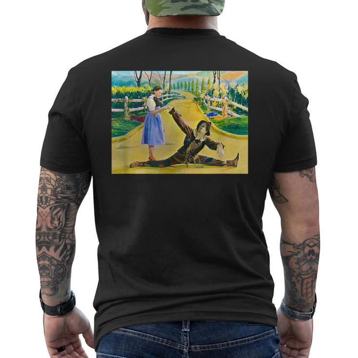 オズの土地 ドロシー・オズ かかし ビンテージ オズの魔法使い ポスター メンズTシャツ バックプリント