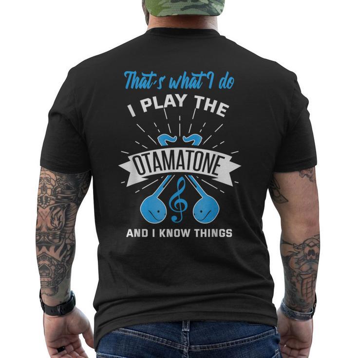 オタマトーン オタマトーン オタマタンシンセサイザー 日本 オタマジャクシ メンズTシャツ バックプリント