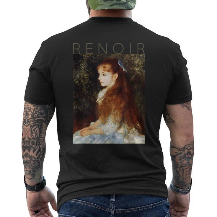 オーギュスト・ルノワール マドモアゼル・ダンヴェールの肖像 メンズTシャツ バックプリント