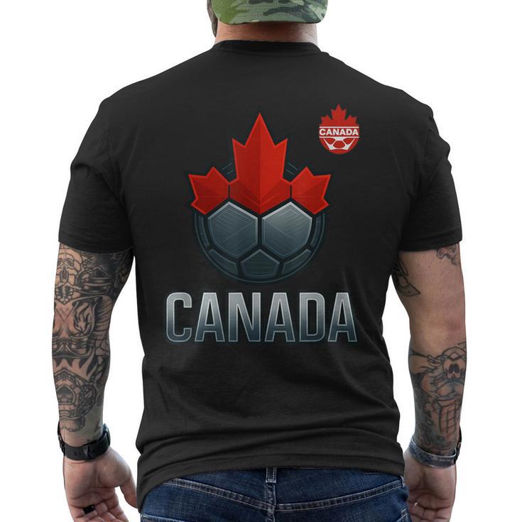 カナダ サッカー ジャージ レッド フットボール ファン プレーヤー 旅行 メンズTシャツ バックプリント