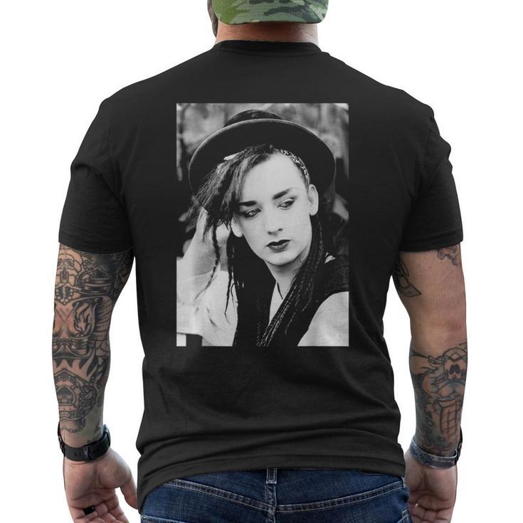 カルチャークラブポップスターボーイジョージ 1982 メンズTシャツ バックプリント