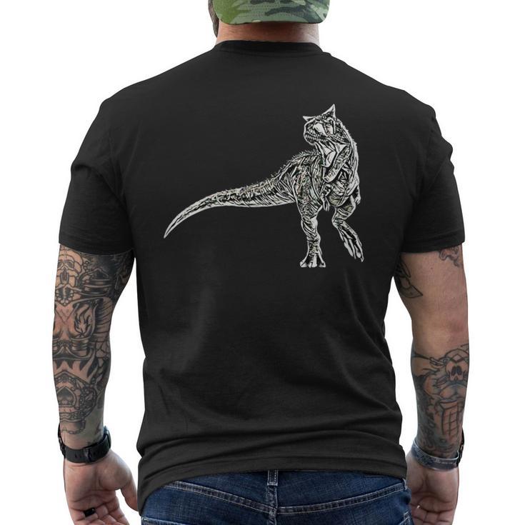 カルノタウルス 恐竜 ディノサワ 肉食恐竜 メンズTシャツ バックプリント