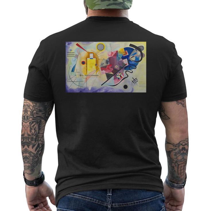 カンディンスキー 抽象芸術 黄色 赤 青 メンズTシャツ バックプリント