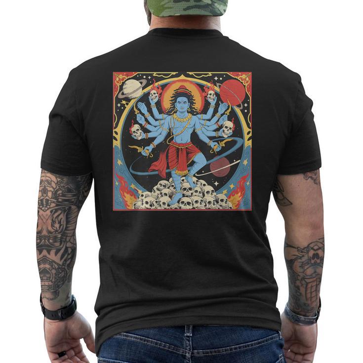 カーリー ヒンドゥー教 女神 ヒンドゥー教 神 スピリチュアル 禅 ヨガ メンズTシャツ バックプリント