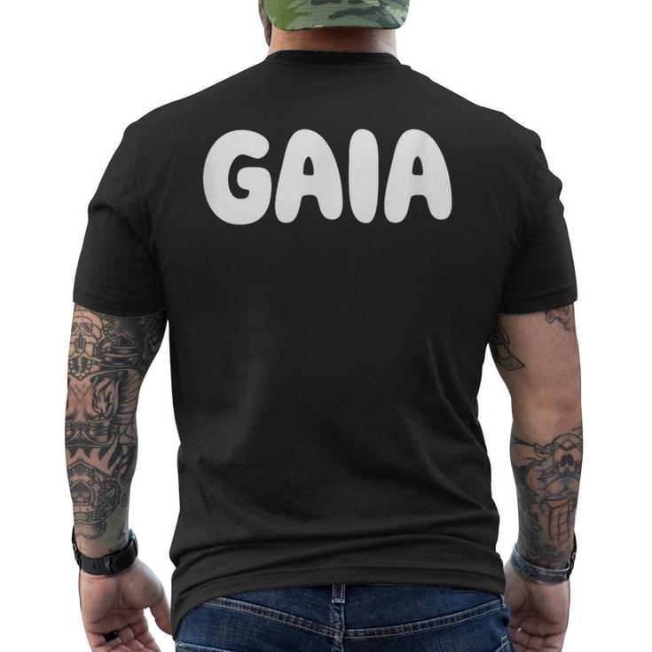 ガイア メンズTシャツ バックプリント