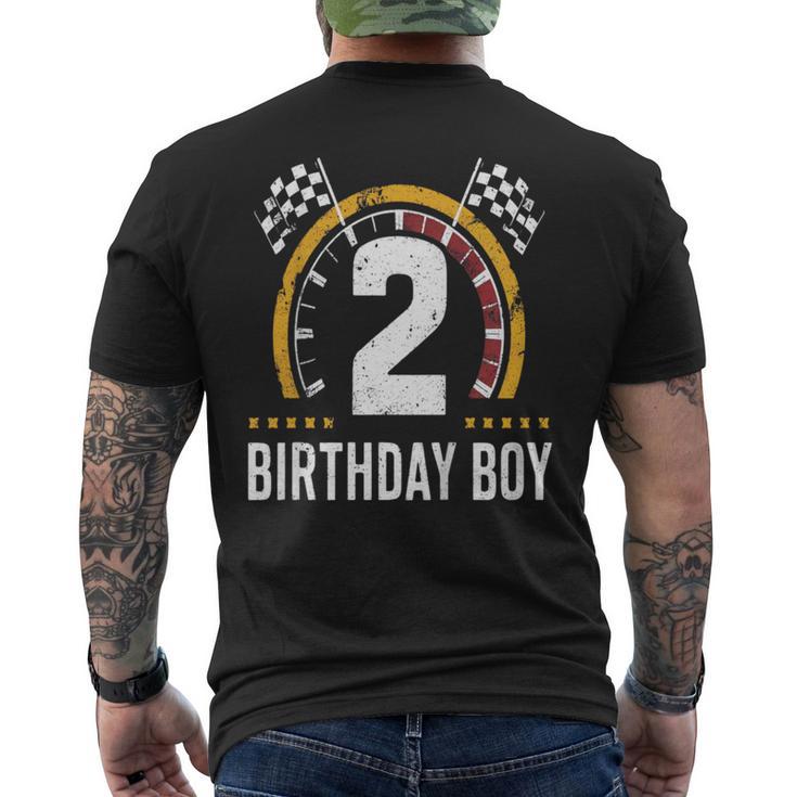 キッズ 2歳 誕生日 男の子 レーシング スピードメーター メンズTシャツ バックプリント
