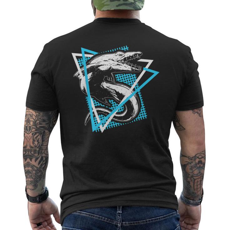 キッズ 先史時代モササウルス メンズTシャツ バックプリント