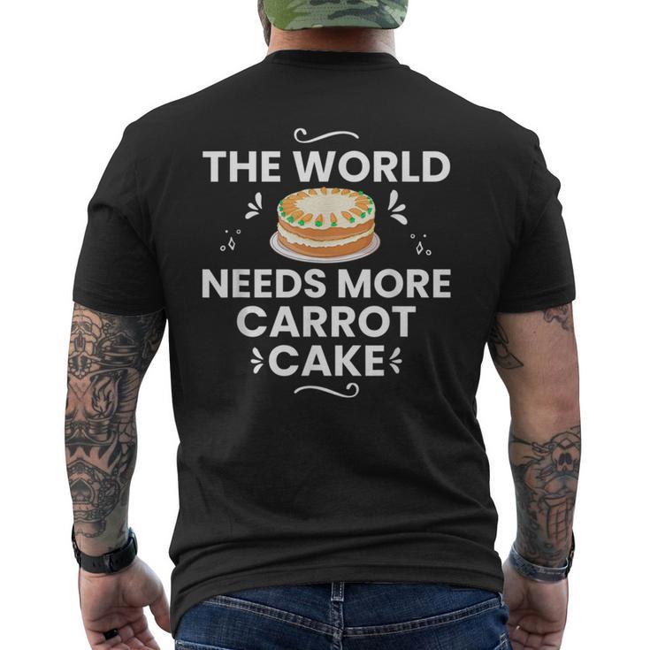 キャロットケーキ レシピ カップケーキ パイ グルテンフリー ビーガン メンズTシャツ バックプリント