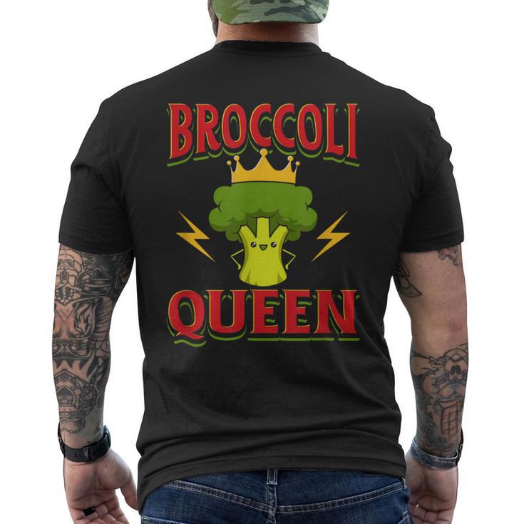 キュート ブロッコリー クイーン 引用 おもしろい 野菜 ブロッコリー愛好家 メンズTシャツ バックプリント