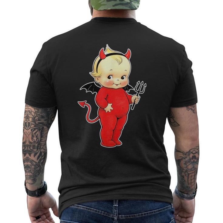 キューピー ベイビー デビル キュート メンズTシャツ バックプリント