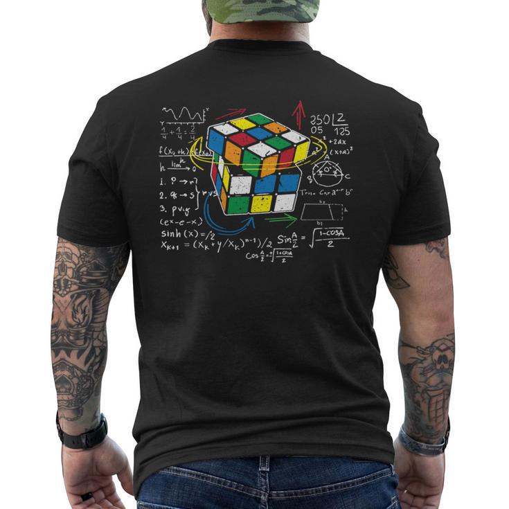 キューブマジック 数学方程式 レトロ オタクルービック 長袖tシャツ メンズTシャツ バックプリント