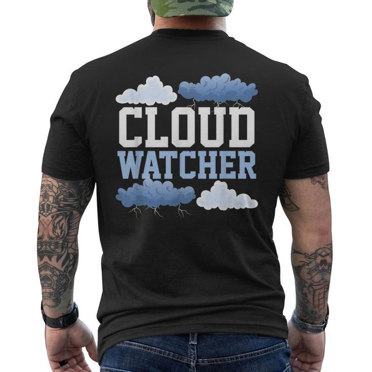 クラウドウォッチャー 予測 天気予報士 気象予報士 メンズTシャツ バックプリント