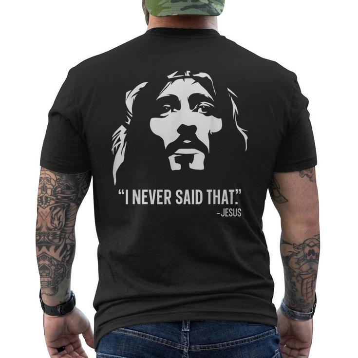 クリスチャンtシャツ Jesus Christ Died I Neveraid That メンズTシャツ バックプリント