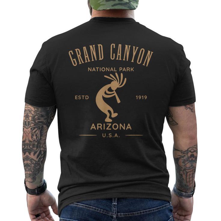 グランドキャニオン国立公園アリゾナデザイン メンズTシャツ バックプリント