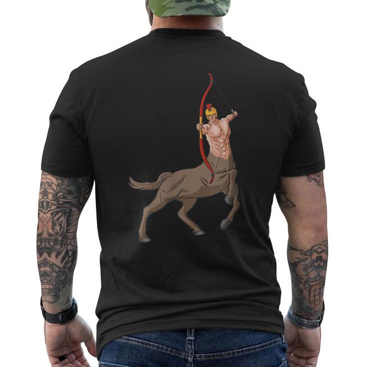 ケンタウロスモンスター神話ケンタウロスビースト メンズTシャツ バックプリント