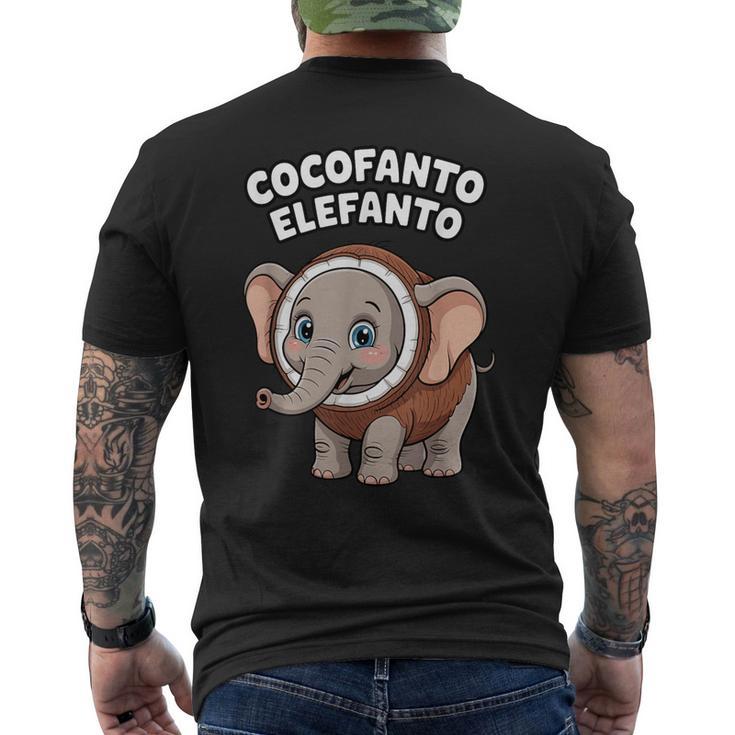 ココファント エレファント イタリアン ブレイン ミーム メンズTシャツ バックプリント