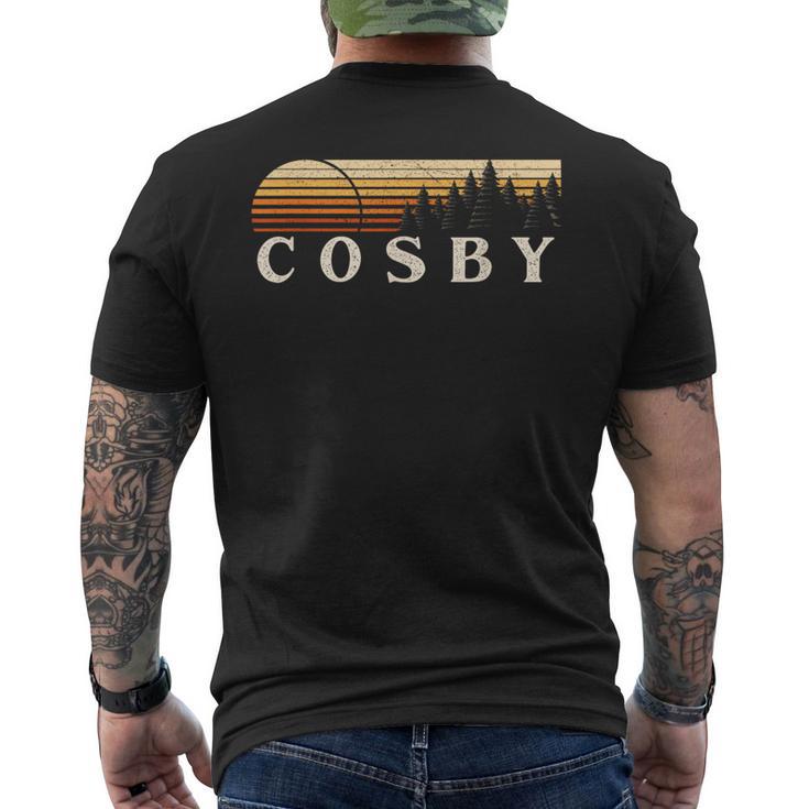 コスビー、テネシー州ヴィンテージエバーグリーンサンセット80年代レトロ。 メンズTシャツ バックプリント