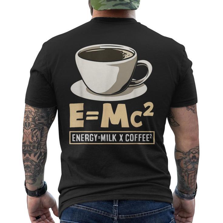 コーヒーラバーエナジーミルクコーヒー EMc² メンズTシャツ バックプリント