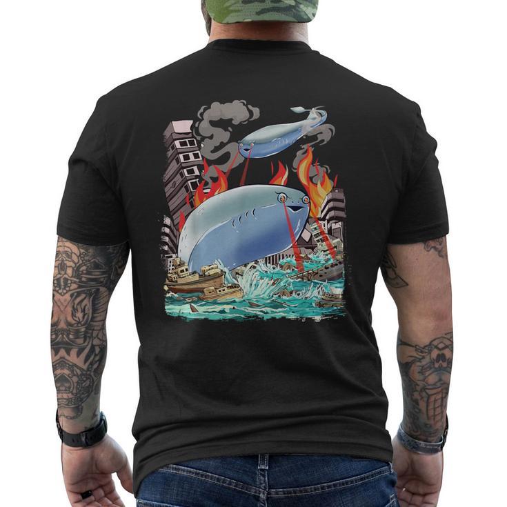 サカバンバスピス フィッシュミーム 怪獣 メンズTシャツ バックプリント