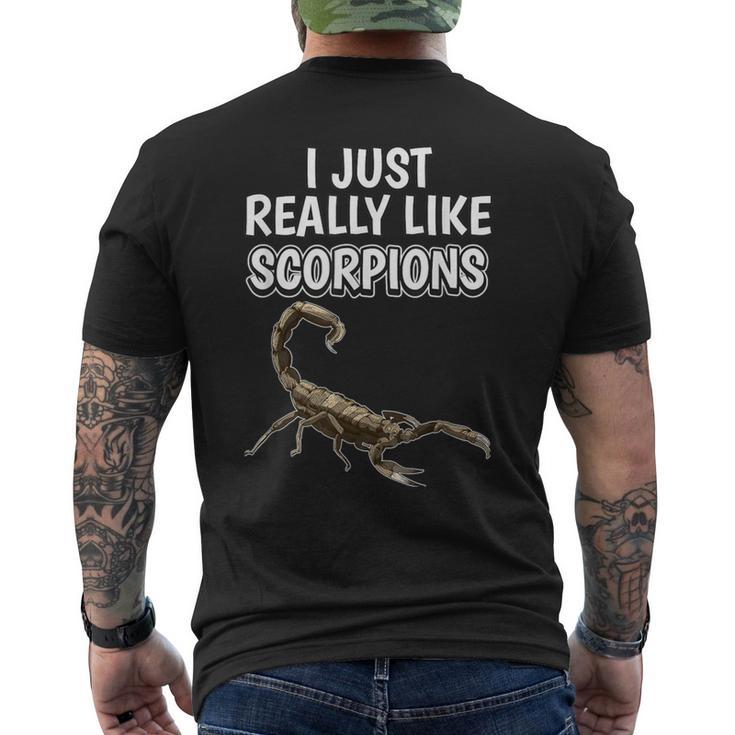 サソリの名言 I Just Really Likecorpions 洋服のサソリ メンズTシャツ バックプリント