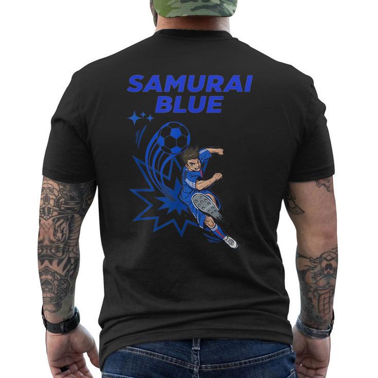 サムライブルーamurai Blue サッカー代表 漫画アニメ メンズTシャツ バックプリント