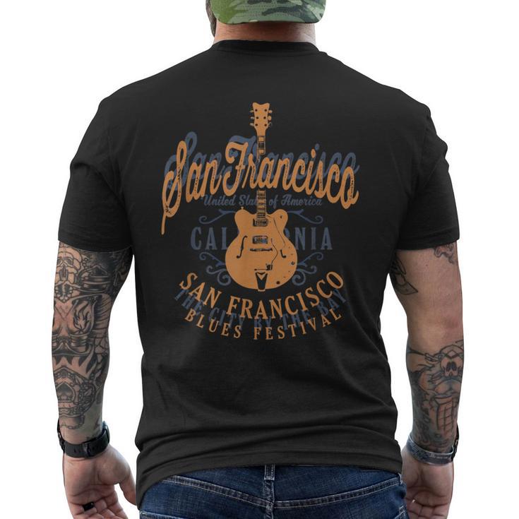 サンフランシスコ・ブルース アメリカンミュージックフェスティバル クール ビンテージ メンズTシャツ バックプリント