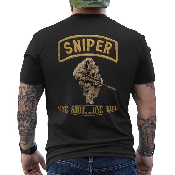 スナイパーギリースーツシール メンズTシャツ バックプリント