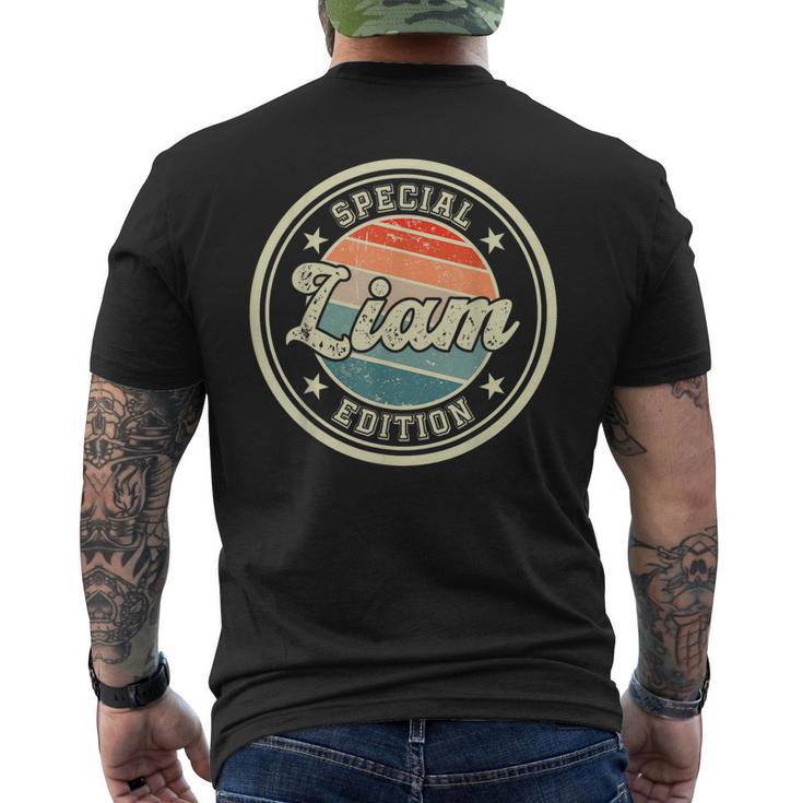 スペシャルエディション リアムの面白いことわざ ファーストネーム リアム メンズTシャツ バックプリント