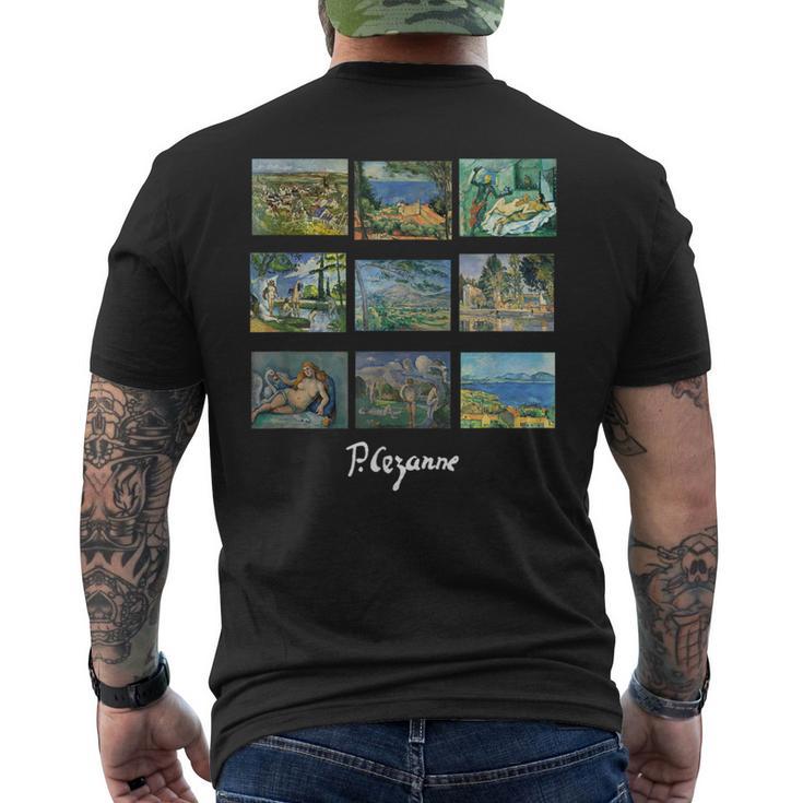 セザンヌの有名な芸術絵画 Cezanne メンズTシャツ バックプリント