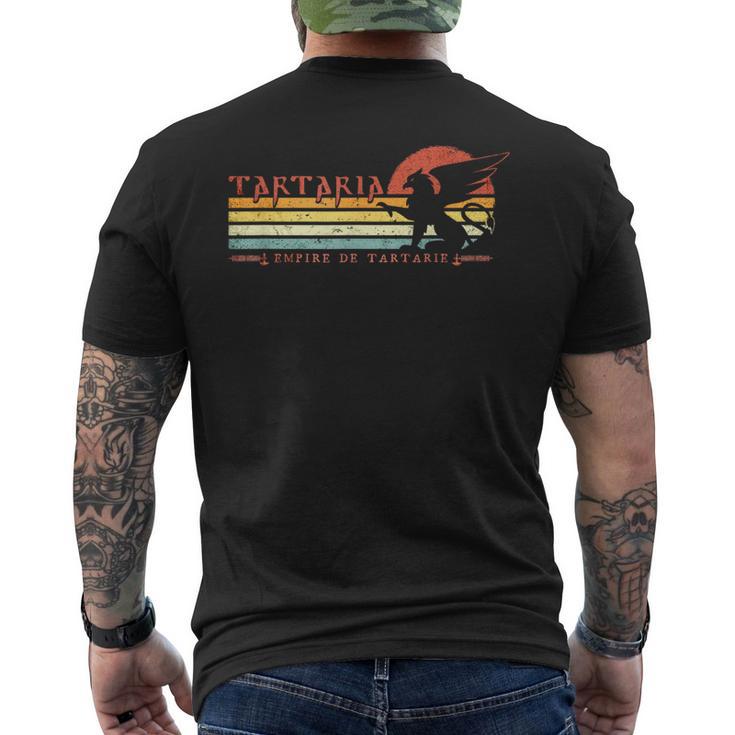 タルタリア-タルタリア帝国-レトロな古代グリフィン メンズTシャツ バックプリント